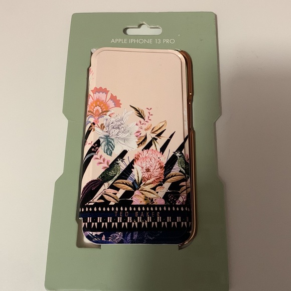 Ted Baker iPhone 13 PRO Case Folio Floral Mirror Slim Protective, Densee - Picture 4 of 6